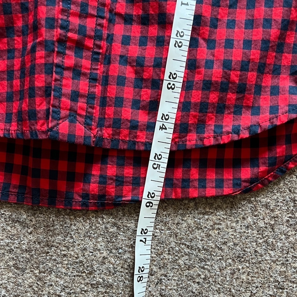 Ralph Lauren Red Gingham Checkered Button Down Long Sleeve Shirt Boys L (14-16) - Picture 10 of 12
